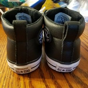 Converse Shoes - Toddler Black Leather Converse All☆Star Shoes 7C Converse Shoes - Toddler Black Leather Converse All☆Star Shoes 7C